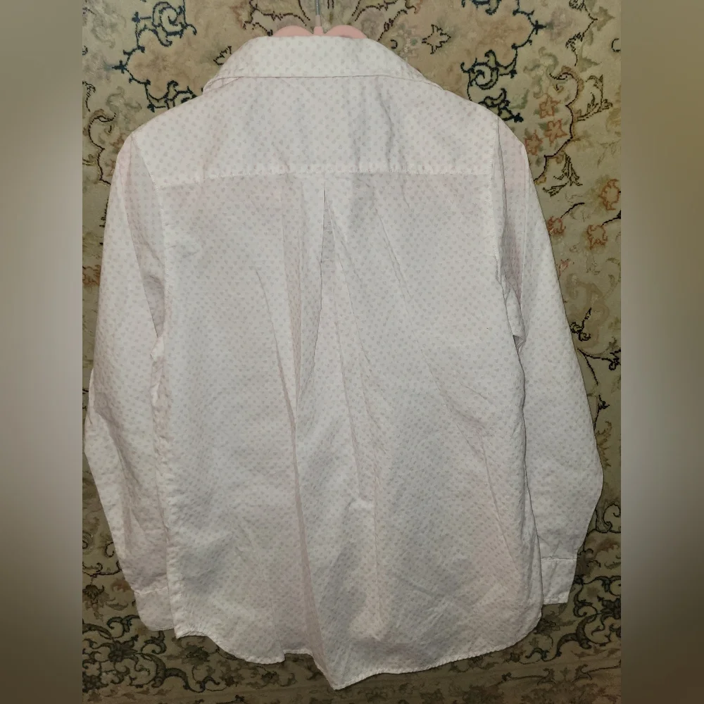 Grayson The Hero Button White Shirt With Pink Heart